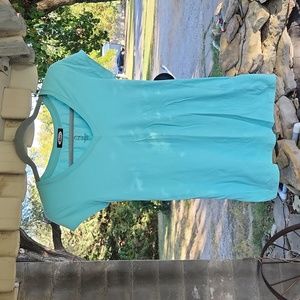 Aqua V-Neck Stretchy Active Basic